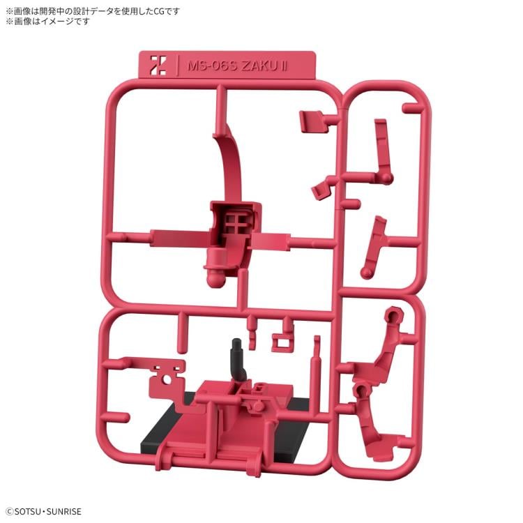 Mobile Suit Gundam Gunpla-kun Model Series Char's Zaku-kun (Runner Ver. with Reproduction Parts) 1/1 Scale Model Kit Gallery Image 5
