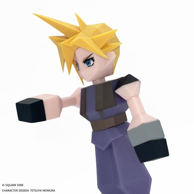 Final Fantasy VII Cloud Strife Polygon Soft Vinyl Figure Gallery Image 7
