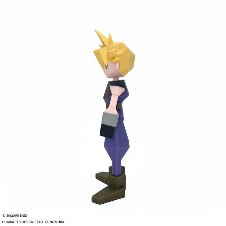 Final Fantasy VII Cloud Strife Polygon Soft Vinyl Figure Gallery Image 4