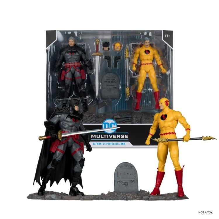 Flashpoint DC Multiverse Batman vs. Professor Zoom Action Figure Two-Pack Gallery Image 9