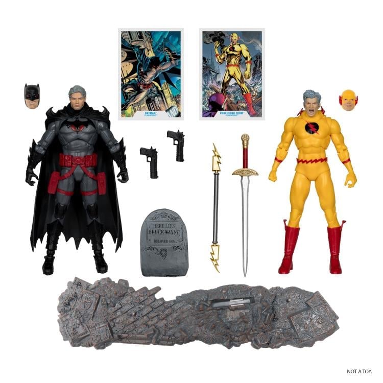 Flashpoint DC Multiverse Batman vs. Professor Zoom Action Figure Two-Pack Gallery Image 8