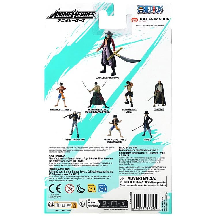 One Piece Anime Heroes Dracule Mihawk Action Figure Gallery Image 12
