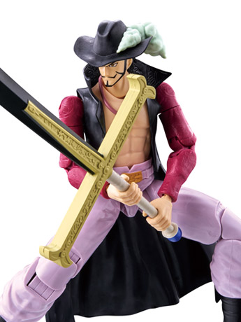 One Piece Anime Heroes Dracule Mihawk Action Figure Gallery Image 2