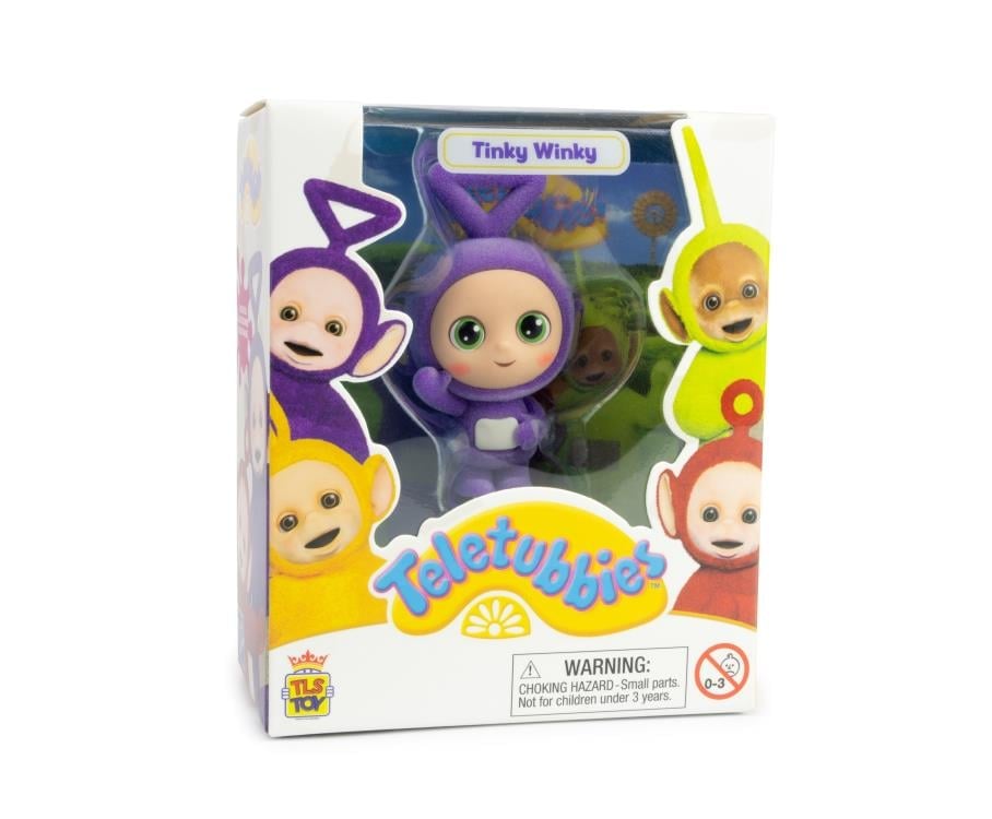 Teletubbies Tinky Winky 2.5" Collectible Flocked Figure Gallery Image 6