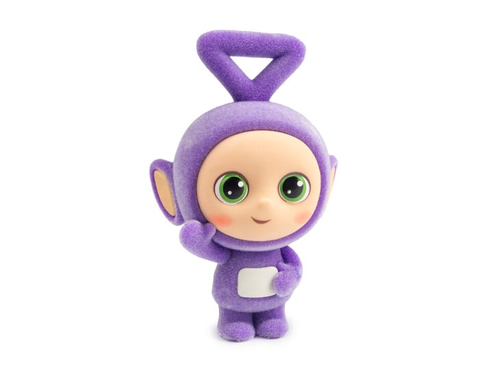 Teletubbies Tinky Winky 2.5" Collectible Flocked Figure Gallery Image 1