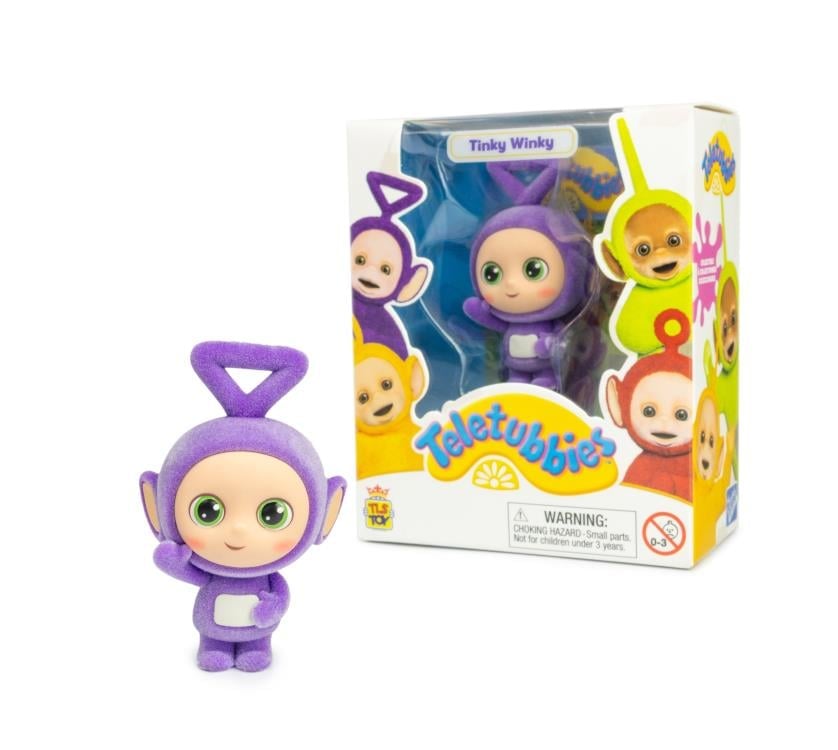 Teletubbies Tinky Winky 2.5" Collectible Flocked Figure Gallery Image 4