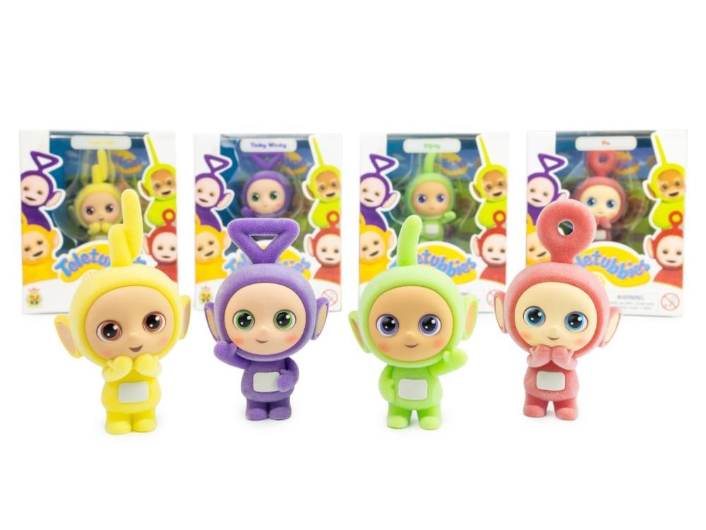 Teletubbies Tinky Winky 2.5" Collectible Flocked Figure Gallery Image 8