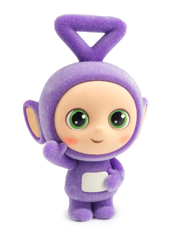 Teletubbies Tinky Winky 2.5" Collectible Flocked Figure Gallery Image 2