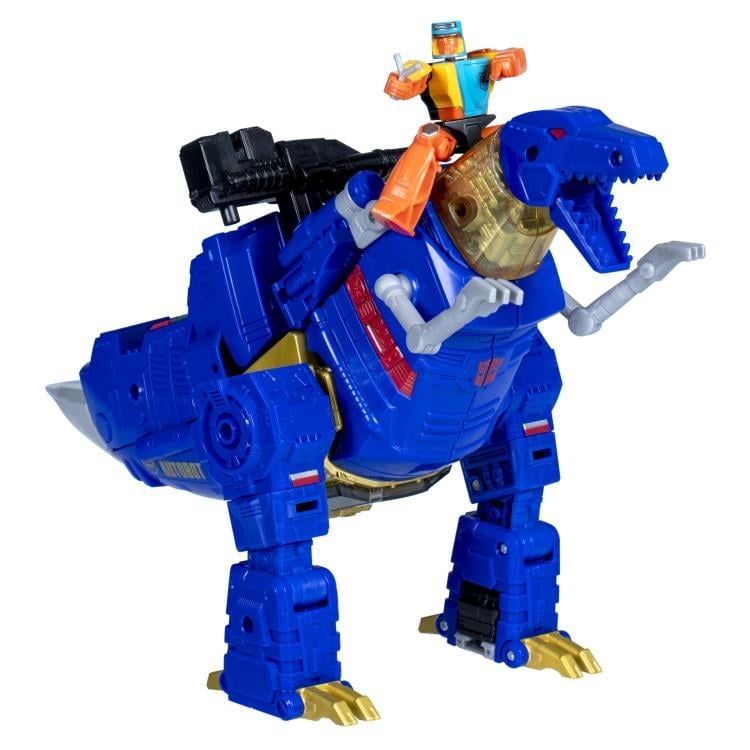 Transformers: Age of the Primes Leader Class G2 Universe Grimlock Action Figure with Autobot Wheelie Gallery Image 4