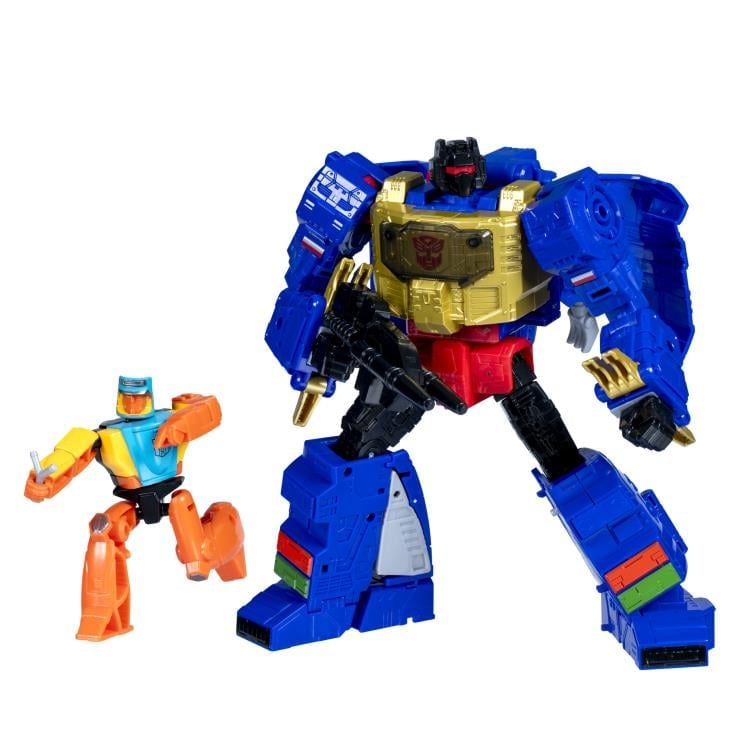 Transformers: Age of the Primes Leader Class G2 Universe Grimlock Action Figure with Autobot Wheelie Gallery Image 3