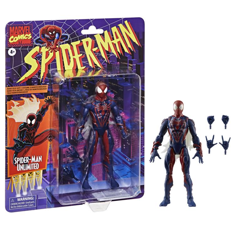Spider-Man Marvel Legends Retro Collection Spider-Man Unlimited Action Figure Gallery Image 10