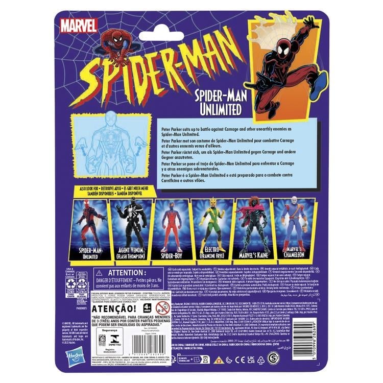 Spider-Man Marvel Legends Retro Collection Spider-Man Unlimited Action Figure Gallery Image 12