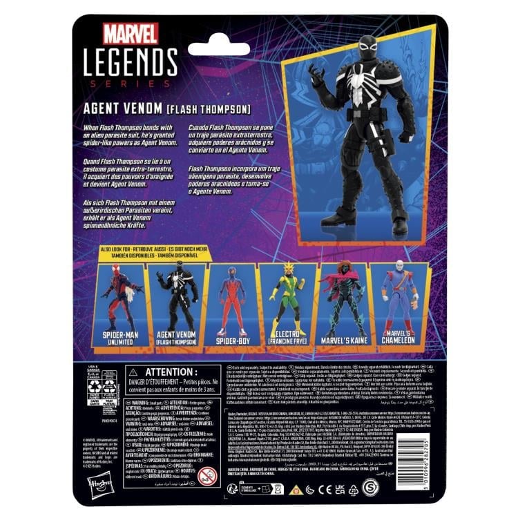 Spider-Man Marvel Legends Retro Collection Agent Venom (Flash Thompson) Action Figure Gallery Image 10