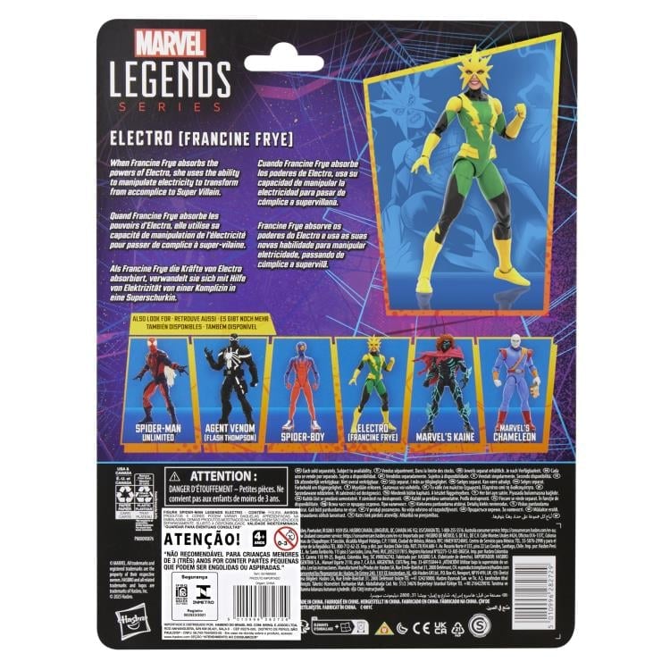 Spider-Man Marvel Legends Retro Collection Electro (Francine Frye) Action Figure Gallery Image 12