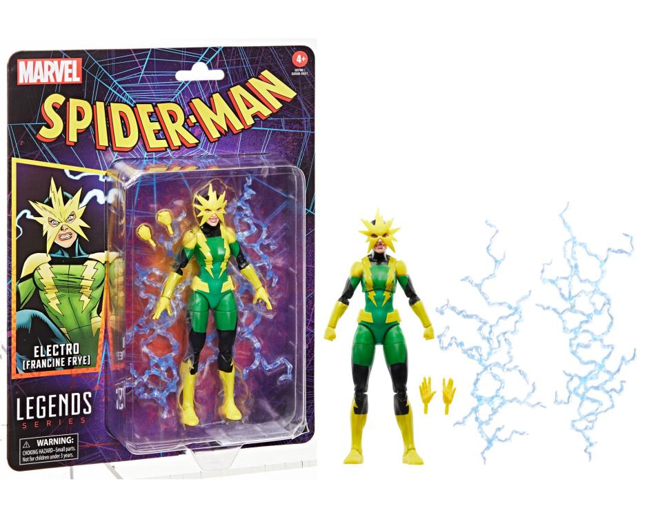Spider-Man Marvel Legends Retro Collection Electro (Francine Frye) Action Figure Gallery Image 10