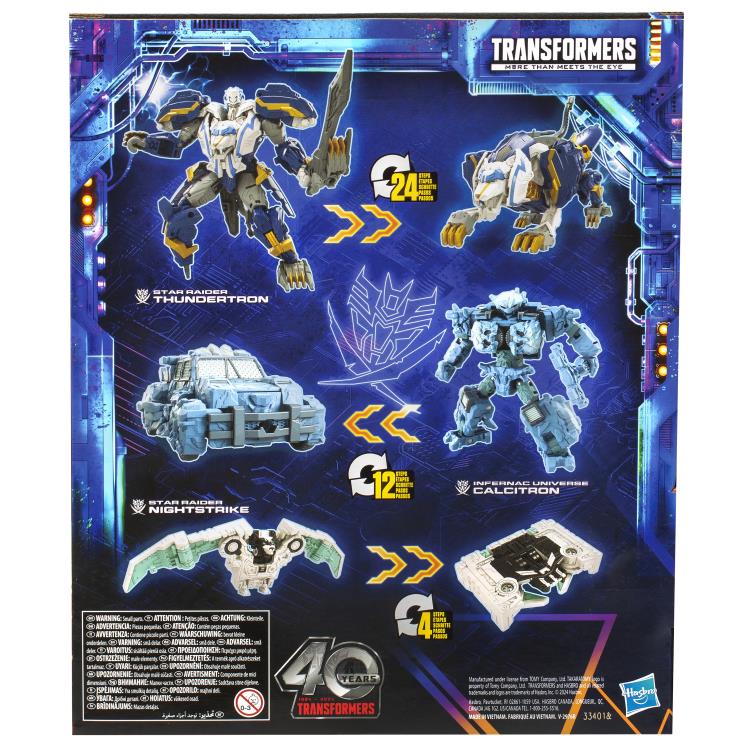 Transformers: Legacy United Star Raider Thundertron, Star Raider Nightstrike, & Infernac Universe Calcitron Exclusive Action Figure Set Gallery Image 23
