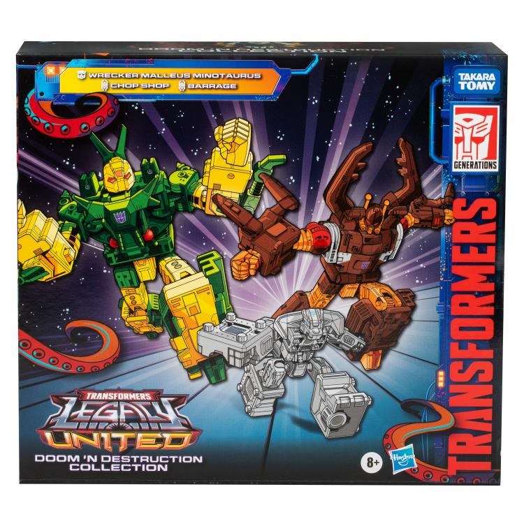 Transformers: Legacy United Doom 'n Destruction Collection Wrecker Malleus Minotaurus, Chop Shop, & Barrage Exclusive Action Figure Set Gallery Image 20