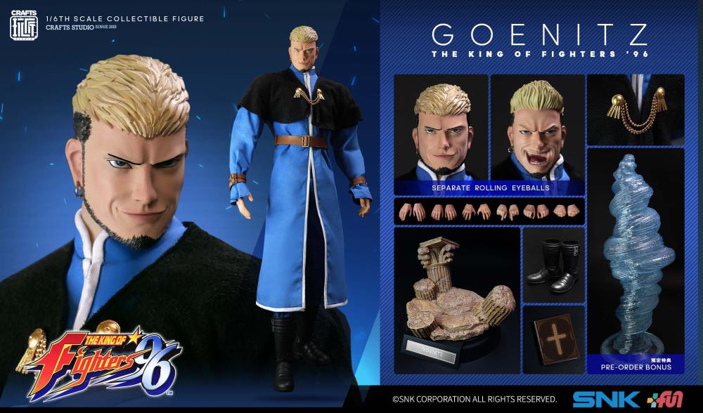 The King of Fighters '96 Goenitz 1/6 Scale Figure (With Bonus)