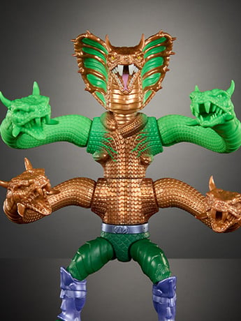 Masters of the Universe: Origins Turtles of Grayskull King Hiss Deluxe Action Figure Gallery Image 2