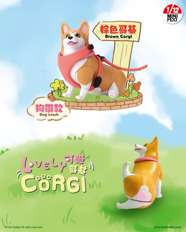 Mini Fext Lovely Corgi 1/12 Scale Boxed Set of 4 Figures Gallery Image 4