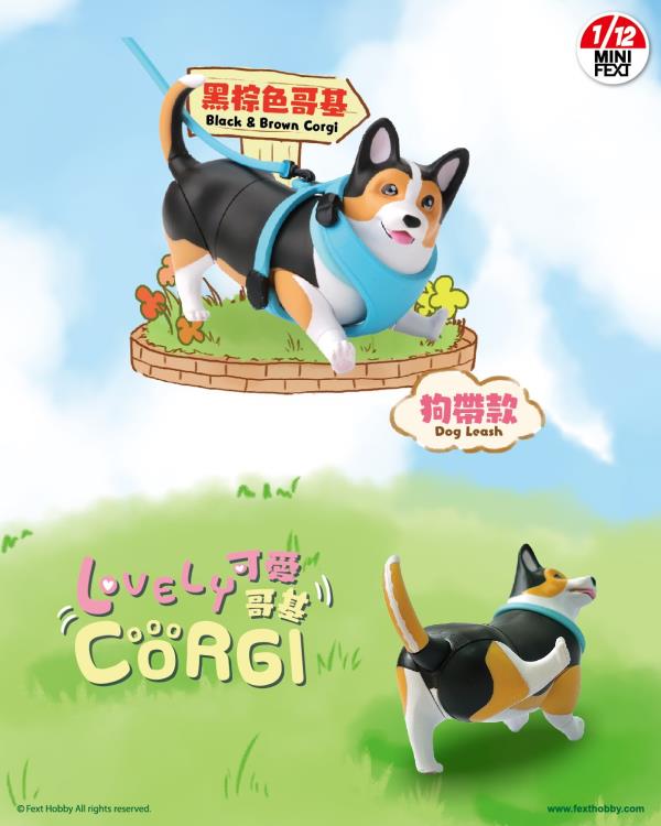 Mini Fext Lovely Corgi 1/12 Scale Boxed Set of 4 Figures Gallery Image 5