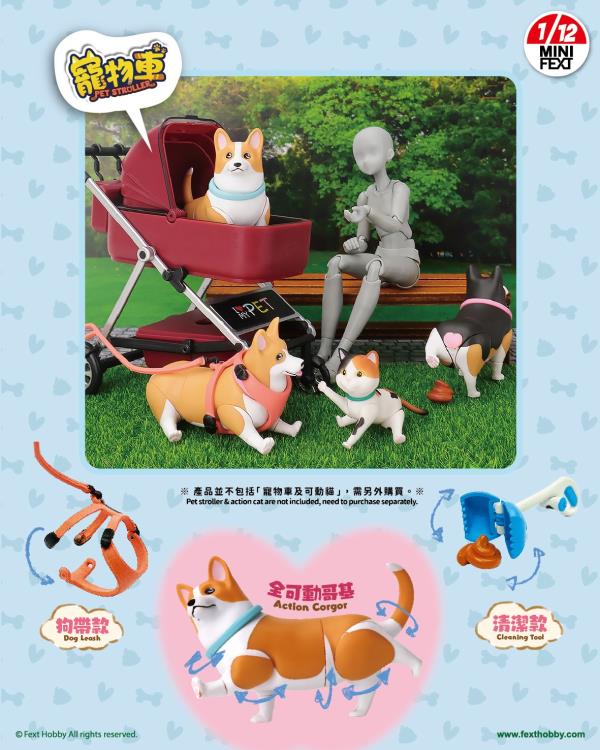 Mini Fext Lovely Corgi 1/12 Scale Boxed Set of 4 Figures Gallery Image 8