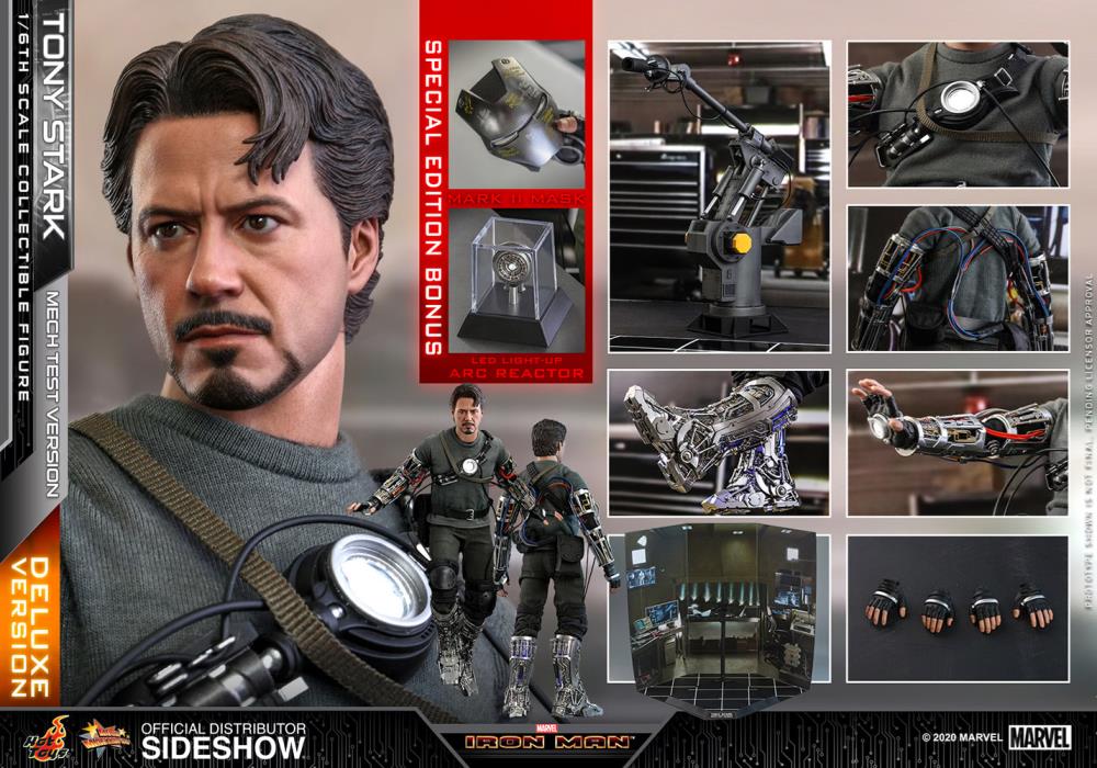 Iron Man MMS582B Tony Stark (Mech Test Ver.) Deluxe Special Edition 1/6th Scale Collectible Figure Gallery Image 20