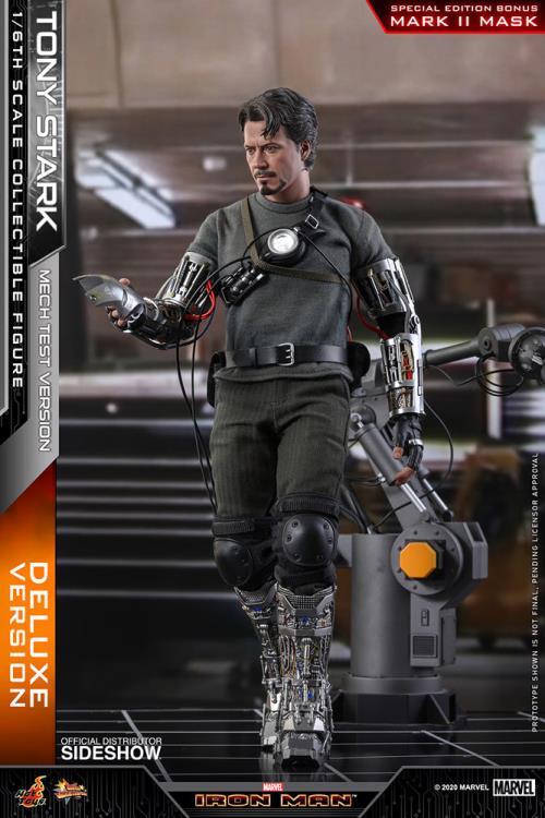 Iron Man MMS582B Tony Stark (Mech Test Ver.) Deluxe Special Edition 1/6th Scale Collectible Figure Gallery Image 4