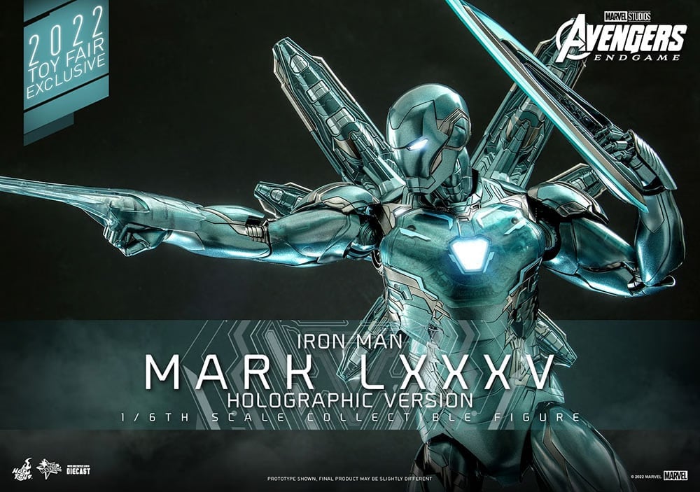 Avengers: Endgame MMS646D45 Iron Man Mark LXXXV (Holographic Ver.) 1/6th Scale Collectible Figure Gallery Image 17