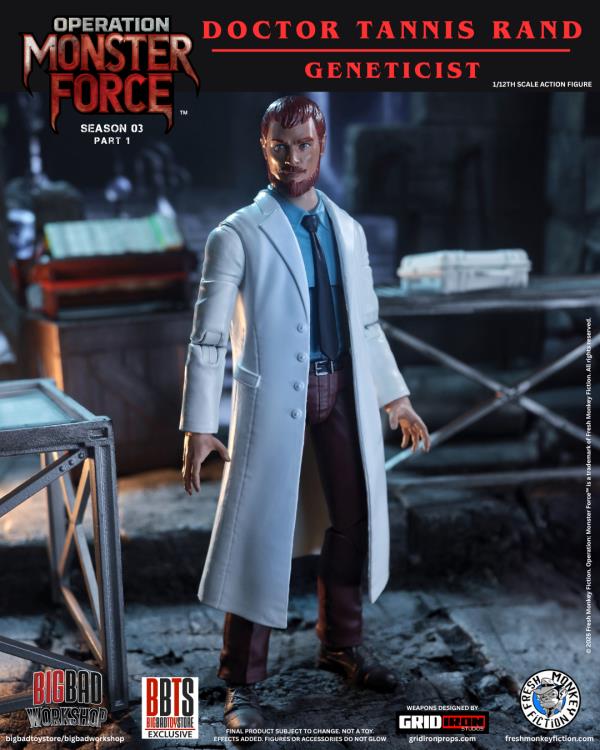 Operation: Monster Force Season 03 (Part 1) Doctor Rand 1/12 Scale Action Figure Gallery Image 3