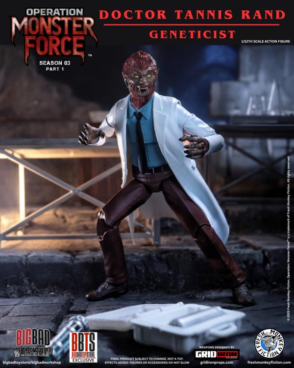 Operation: Monster Force Season 03 (Part 1) Doctor Rand 1/12 Scale Action Figure Gallery Image 7