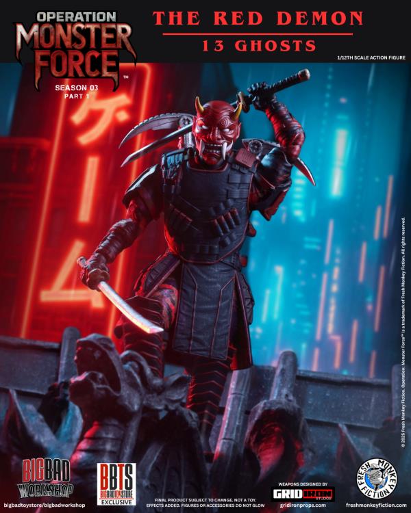 Operation: Monster Force Season 03 (Part 1) The Red Demon (13 Ghosts) 1/12 Scale Action Figure Gallery Image 3
