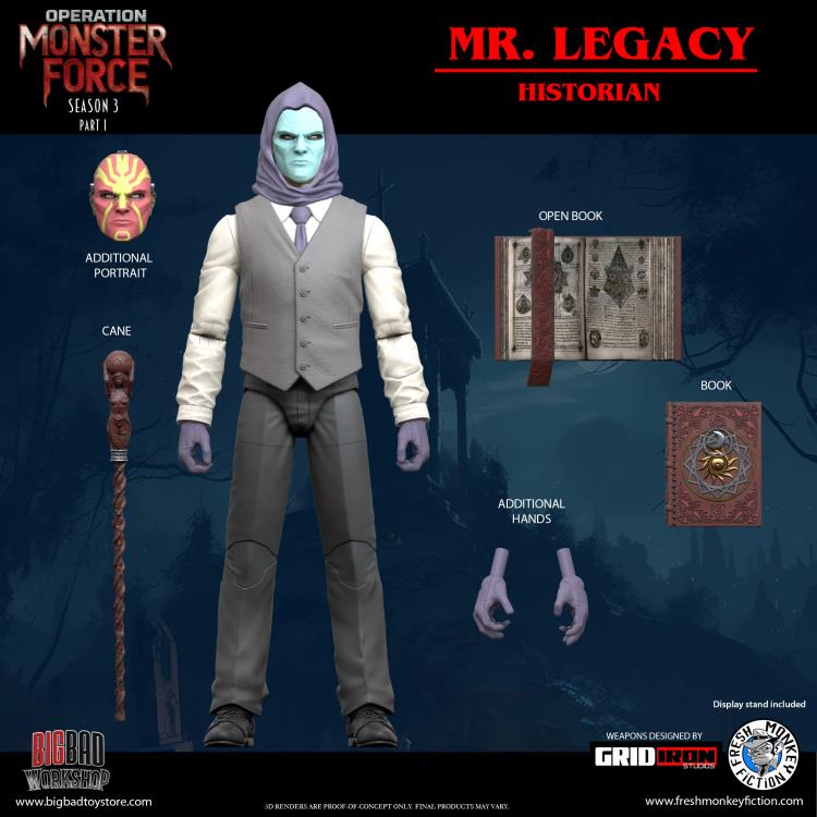 Operation: Monster Force Season 03 (Part 1) Mr. Legacy 1/12 Scale Action Figure Gallery Image 8