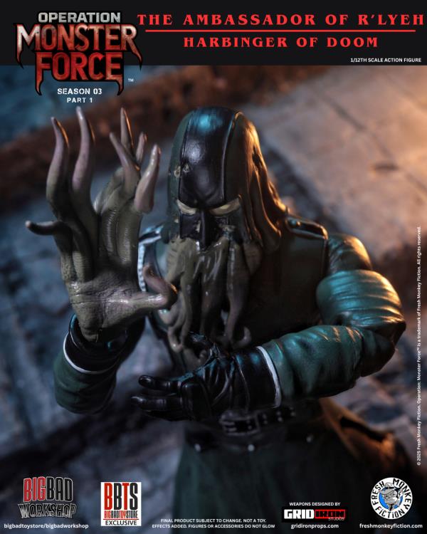 Operation: Monster Force Season 03 (Part 1) The Ambassador of R'lyeh 1/12 Scale Action Figure Gallery Image 5