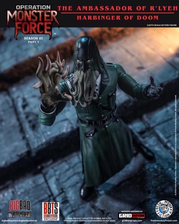 Operation: Monster Force Season 03 (Part 1) Set of Six 1/12 Scale Action Figures (With Bonus) Gallery Image 26