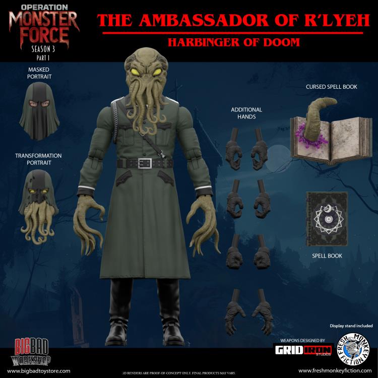 Operation: Monster Force Season 03 (Part 1) Set of Six 1/12 Scale Action Figures (With Bonus) Gallery Image 28