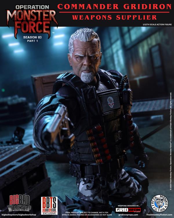 Operation: Monster Force Season 03 (Part 1) Set of Six 1/12 Scale Action Figures (With Bonus) Gallery Image 5