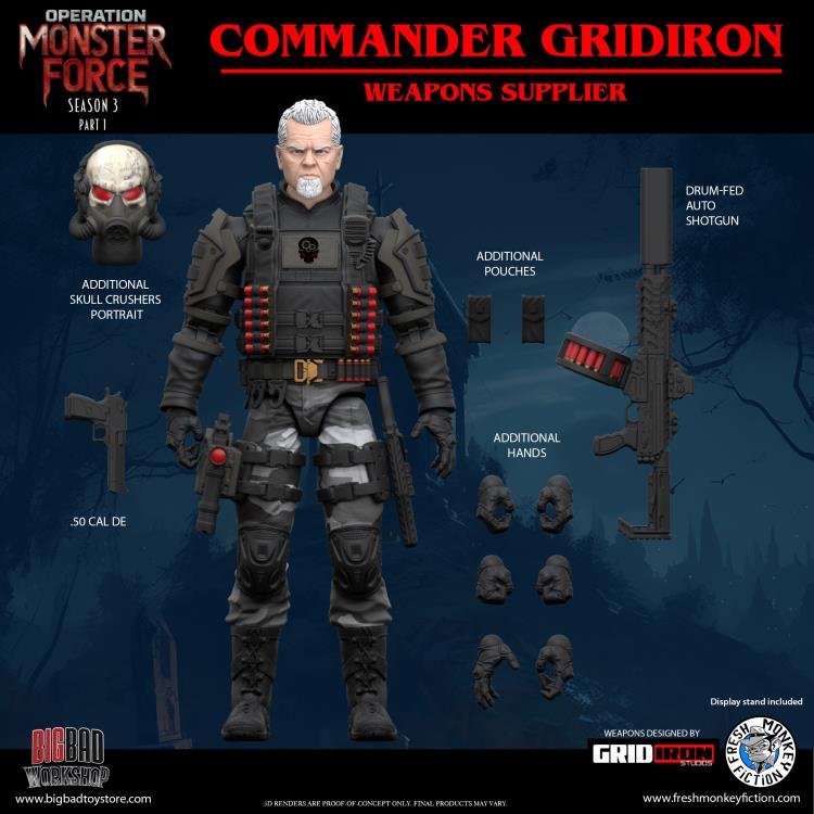 Operation: Monster Force Season 03 (Part 1) Set of Six 1/12 Scale Action Figures (With Bonus) Gallery Image 11