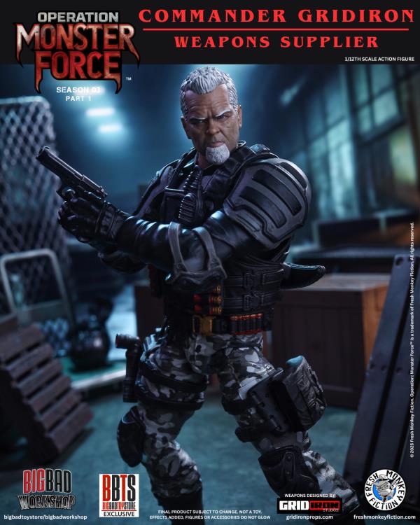Operation: Monster Force Season 03 (Part 1) Set of Six 1/12 Scale Action Figures (With Bonus) Gallery Image 6