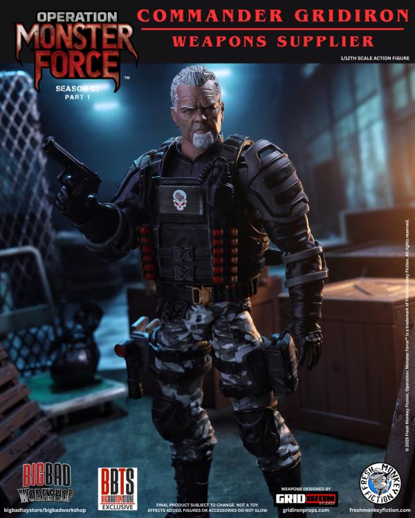 Operation: Monster Force Season 03 (Part 1) Set of Six 1/12 Scale Action Figures (With Bonus) Gallery Image 9