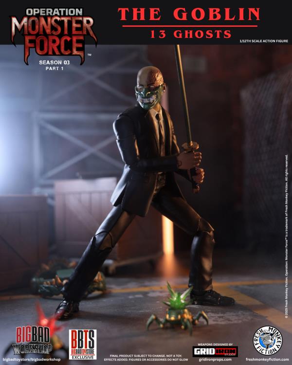 Operation: Monster Force Season 03 (Part 1) Set of Six 1/12 Scale Action Figures (With Bonus) Gallery Image 34