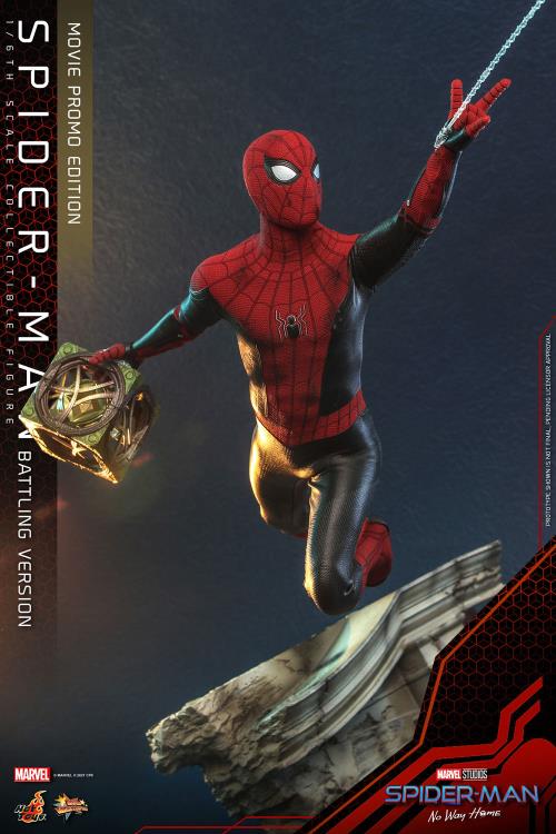 Spider-Man: No Way Home MMS625 Spider-Man (Battling Ver.) Movie Promo Edition 1/6th Scale Collectible Figure Gallery Image 13