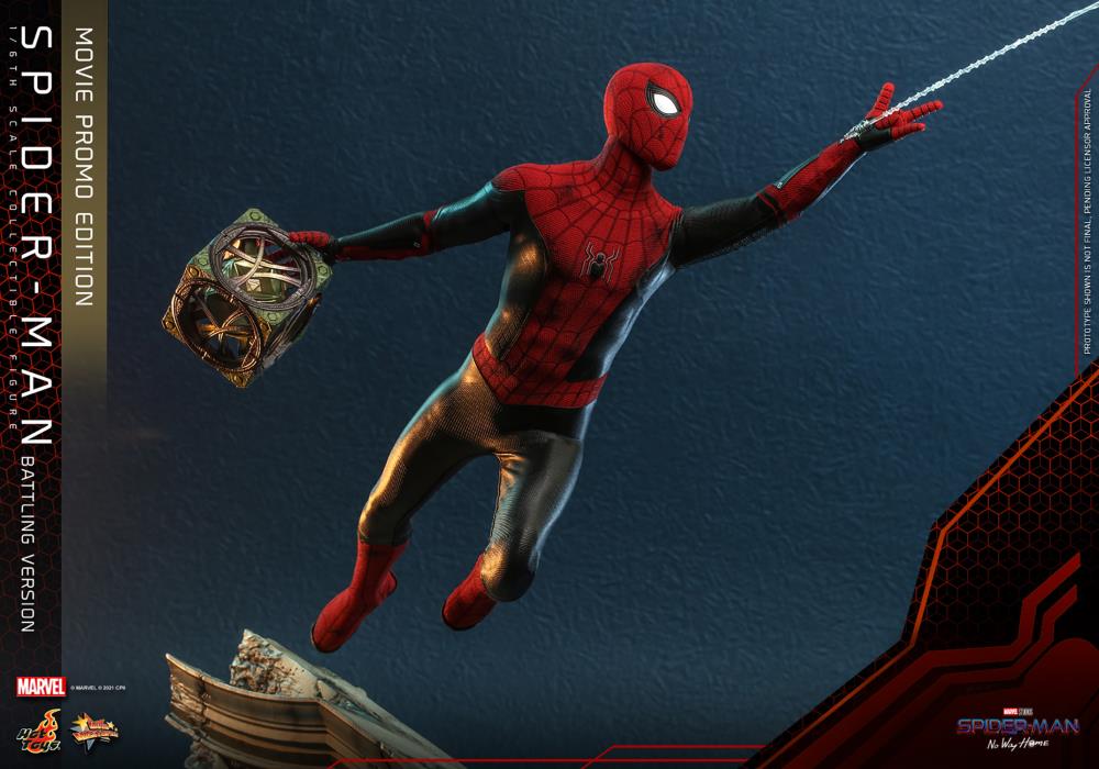 Spider-Man: No Way Home MMS625 Spider-Man (Battling Ver.) Movie Promo Edition 1/6th Scale Collectible Figure Gallery Image 12