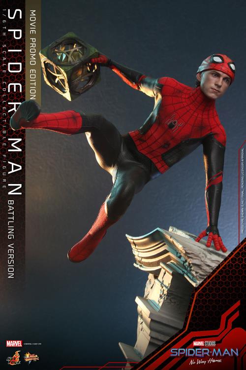 Spider-Man: No Way Home MMS625 Spider-Man (Battling Ver.) Movie Promo Edition 1/6th Scale Collectible Figure Gallery Image 16