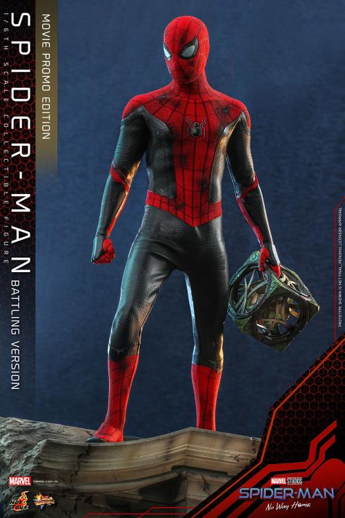 Spider-Man: No Way Home MMS625 Spider-Man (Battling Ver.) Movie Promo Edition 1/6th Scale Collectible Figure Gallery Image 5