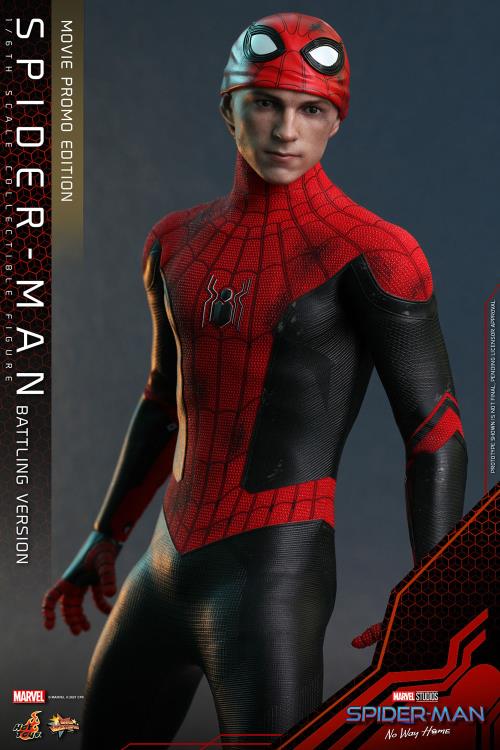 Spider-Man: No Way Home MMS625 Spider-Man (Battling Ver.) Movie Promo Edition 1/6th Scale Collectible Figure Gallery Image 15