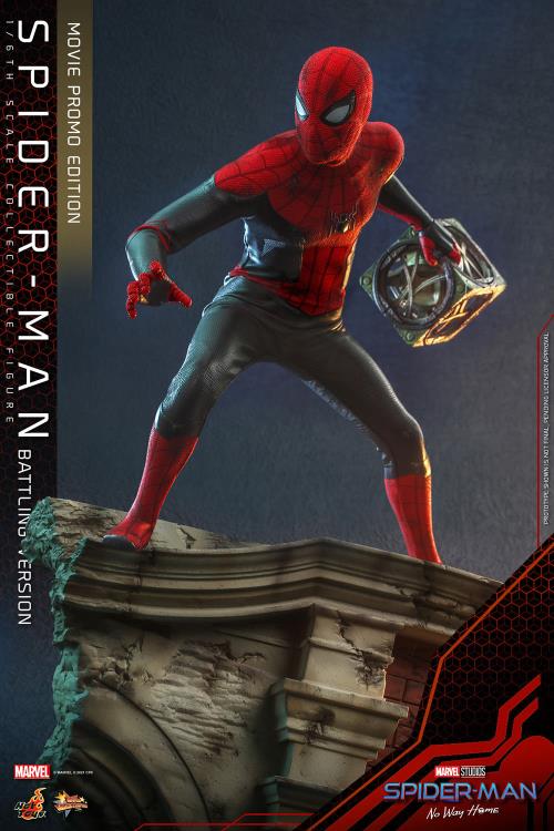 Spider-Man: No Way Home MMS625 Spider-Man (Battling Ver.) Movie Promo Edition 1/6th Scale Collectible Figure Gallery Image 3
