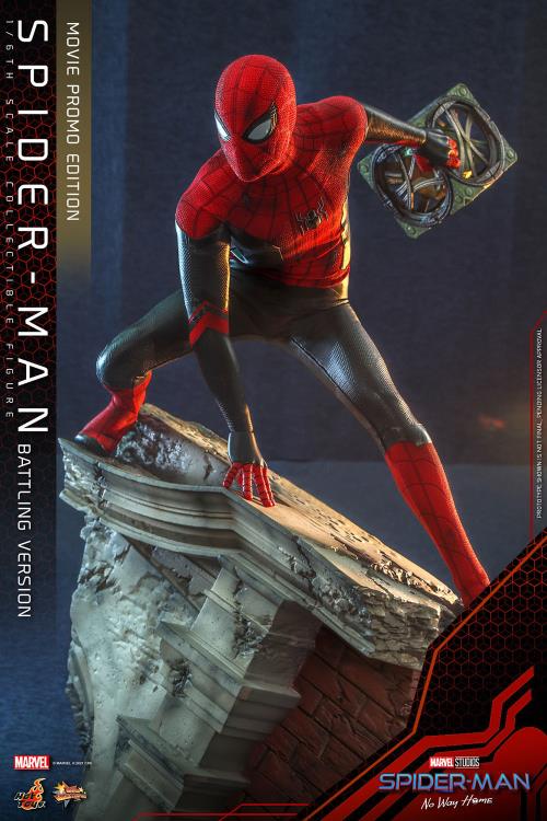 Spider-Man: No Way Home MMS625 Spider-Man (Battling Ver.) Movie Promo Edition 1/6th Scale Collectible Figure Gallery Image 7
