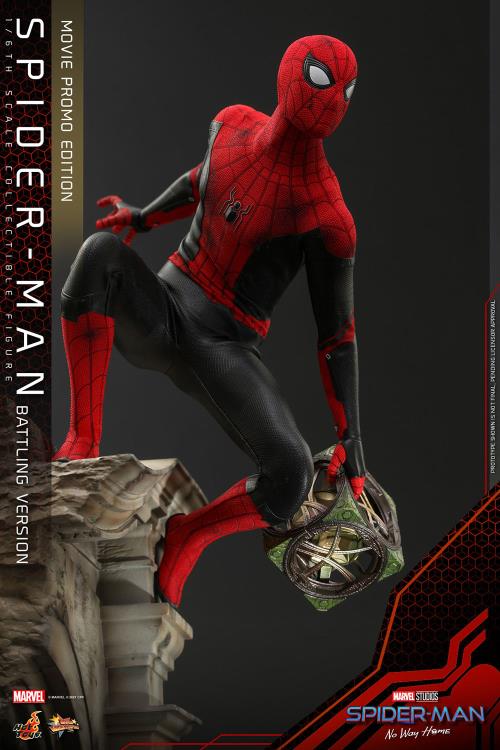 Spider-Man: No Way Home MMS625 Spider-Man (Battling Ver.) Movie Promo Edition 1/6th Scale Collectible Figure Gallery Image 9