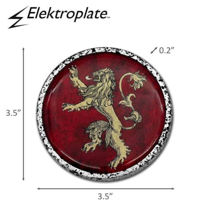 Game of Thrones Lannister Chrome Emblem Gallery Image 6